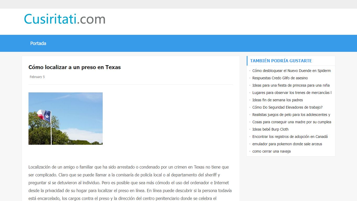 Cómo localizar a un preso en Texas - Cusiritati.com